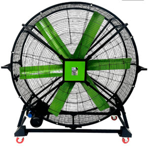 Full Moveable 4 Tyres Trolley Type Industrial Air Supply Fan 60 Inch