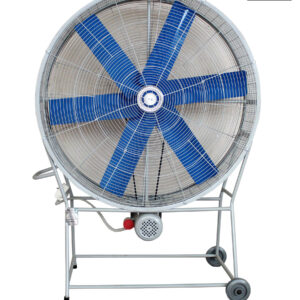 Moveable Two Tyre Trolley Type Industrial Air Supply Fan 60 Inch with 6 Wings